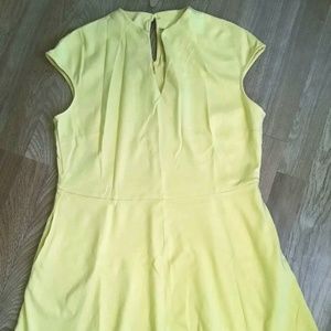 Yellow A-line Dress